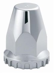 RM111PFL_20: 20 Chrome ABS Threaded Lug Nut Covers With Flange NEW