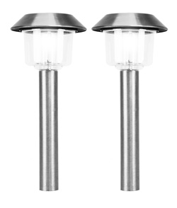8 Stainless Steel Garden Solar Landscape Lights Lamp