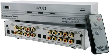 NYRIUS HD Component Video Digital Audio Source Selector SwitchSW201
