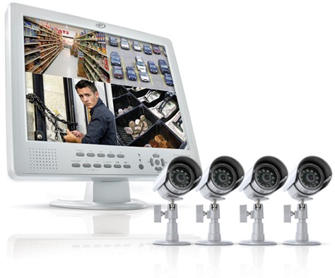 SVAT 4 Ch DVR Security System 15"" LCD & 4 Surveillance CamerasCLEARVU11