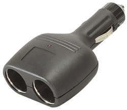 NEW 12V Car Cigarette Lighter Dual Socket DC Adapter 2 wayDUAL12VSOCKET