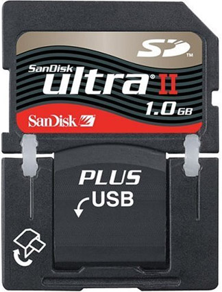 SanDisk High Performance 1GB Ultra II SD Plus Card w SD & USBSDSDPH1024901