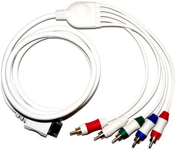 Nintendo Wii480p Audio Component Video 24k Gold Plated CableWII480P