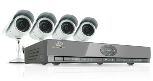 SVAT CV502-4CH-002 Web Ready 4 Channel H.264 500GB HDD DVR Security System and 4 Hi-Res CCD Cameras