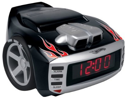 Hot Wheels Snore Slammer AM/FM Custom Alarm Clock Radio