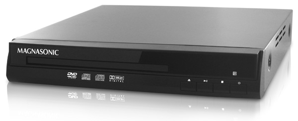 Magnasonic MAGMDVD225 Ultra Compact Progressive Scan 480p DVD Player with Component Video