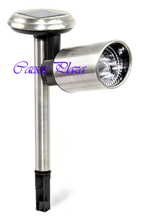 8 Solar Stainless Spotlight Adjustable Spot Light 2 LED