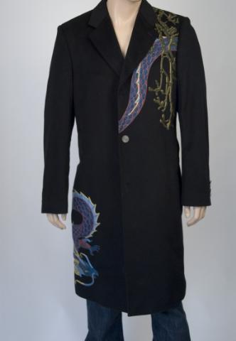 RAW 7, LONG COAT, MENS, BLACK, SIZE 44