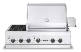 Viking VGBQ4122RTNSS 41" Grill Head with Side Burners