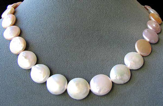 AMAZING NATURAL Multi-hue FW Coin Pearl STRAND 104757