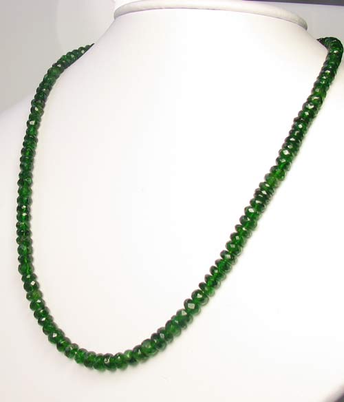 143ct NATURAL Green CHROME DIOPSIDE Faceted STRAND 9797