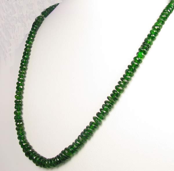 133ct NATURAL Green CHROME DIOPSIDE Faceted STRAND 9798