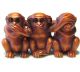 No Evil Boxwood Monkey