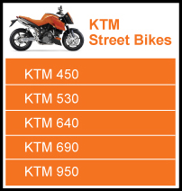 KTM Street Bikes