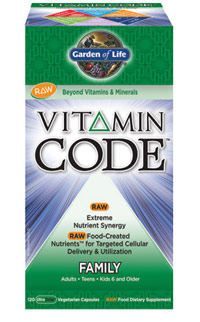 Vitamin Code Family Multi (120 Caps.) for Adults & Kids