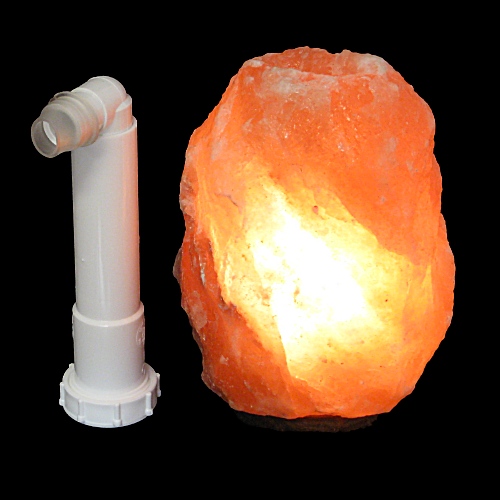 Himalayan Salt Lamp AND Refillable Himalayan Salt Air Inhaler