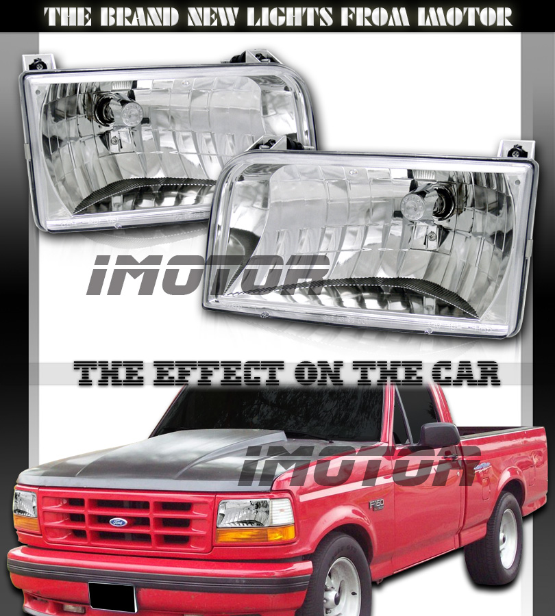 radios por internet del 92-96 FORD F150/F250/BRONCO CRYSTAL HEADLIGHTS 93 94 95 pic