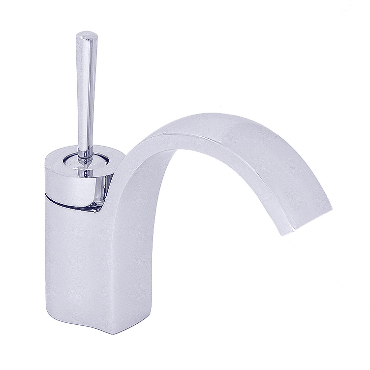 FREUER Europeo, Polished Chrome, Solid Brass, Single-hole mount, single-handle control