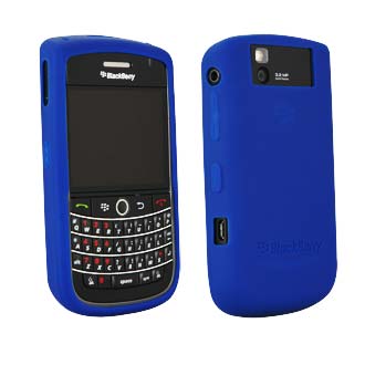3 in car audio BLACKBERRY OEM SILICONE SKIN FOR TOUR 9630 BLUE NEW pic