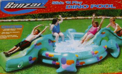 dino inflatable pool