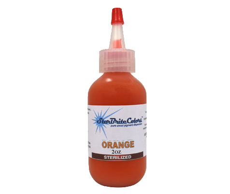 2 oz STERILE Starbrite BRITE ORANGE Tattoo Ink NEW