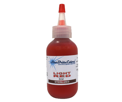 1/2 oz STERILE Starbrite LITE RED Tattoo Ink NEW