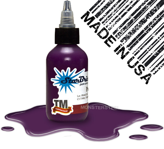 4 oz STERILE Starbrite PURPLE RAIN Tattoo Ink NEW viole