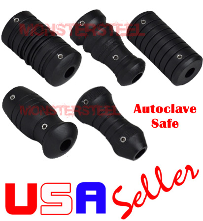 LOT 5 Autoclave-able Hard Plastic Tattoo Grips SET