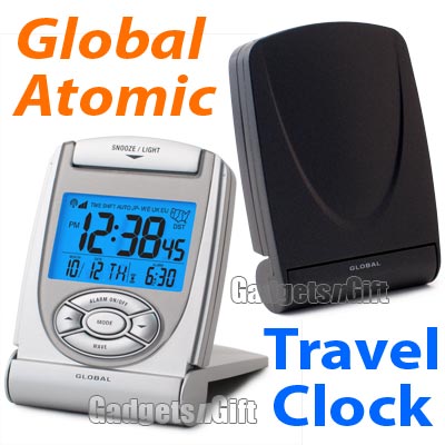 Global Atomic Travel Alarm Clock World Radio Controlled