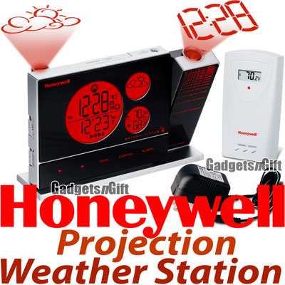 Honeywell Dual Projection Weather Station Clock PCR426W