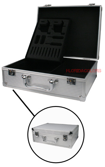 Professional aluminum CONVENTION case for your tattoo kit.
