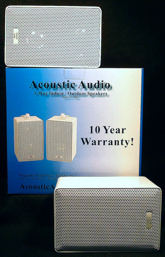New Pair White Studio Monitor Speakers Home Audio 400W
