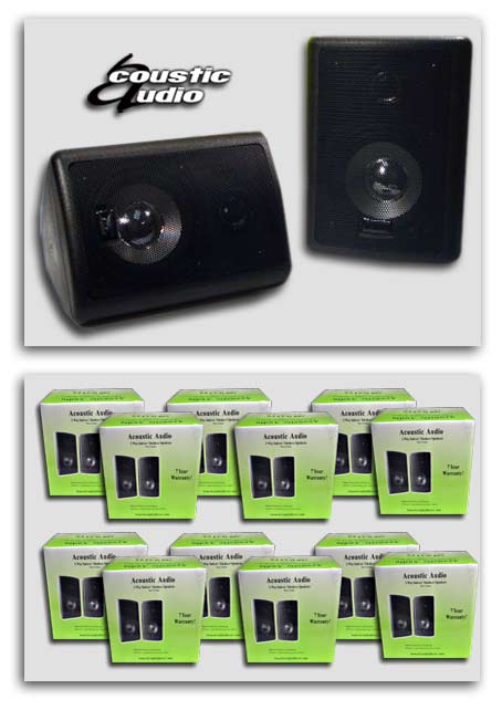 24 Indoor Outdoor Speakers New 300 Watt Bookshelf Boat