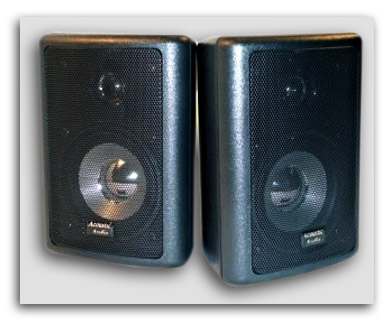 New Pair Bookshelf Speakers 300 Watt Loudspeaker NIB NR