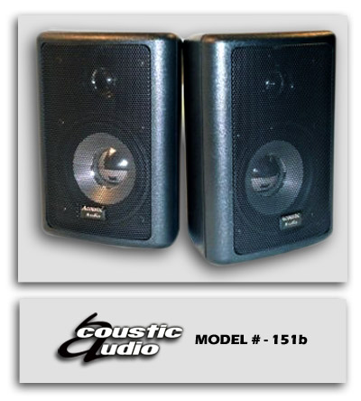Pair Acoustic Audio New PA Speakers 300 Watt 151-B NIB