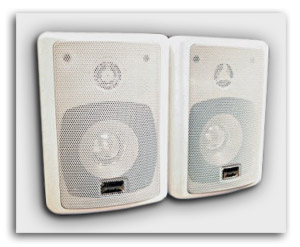 New Pair Bookshelf Speakers 300 Watt Loudspeaker NIB NR
