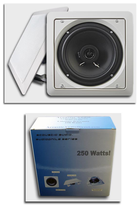 Pair New 6.5” Surround Sound Speakers Acoustic Audio NR