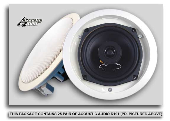 50 Lot 25 Pair New In Wall Ceiling Speakers Audio FS NR