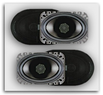 New Pair MA Audio HK46 4x6 120 Watt Coaxial Speakers NR