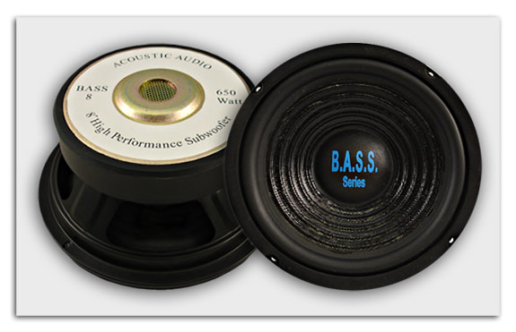 New 650W 8” Marine Sub Weather Resistant Boat Subwoofer