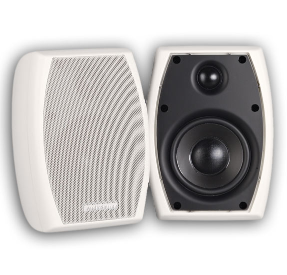 New Pair AudioSource LS42W 100 Watt Outdoor Speakers NR