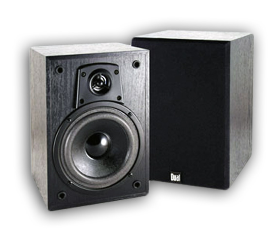 New Pair Dual Audio Bookshelf Loudspeakers Speakers NR