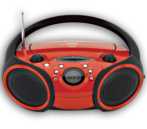 New Portable Digital CD Player Boombox Stereo Radio NR