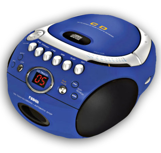 New Portable Boombox CD Cassette Player Recorder CDR NR