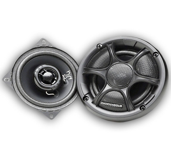 New Pair Phoenix Gold 4" 2-Way Car Audio Speakers FS NR
