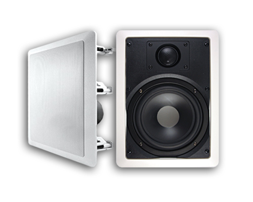 New Pair Dual LA650W 6.5 Inch In-Wall Ceiling Speakers