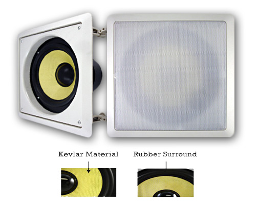 New Pair 250 Watt High Definition Home Theater Subs NR