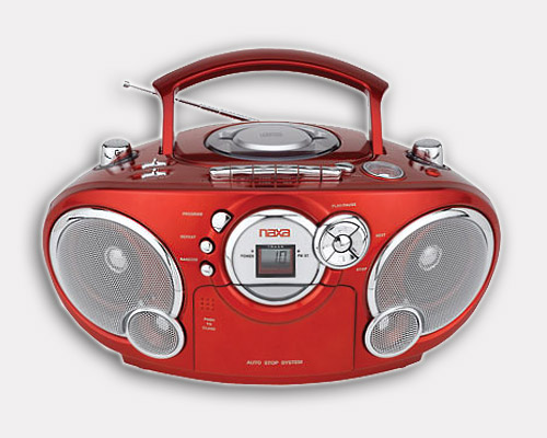 New Portable AM FM Radio CD Cassette Player Boombox NR