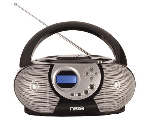 New NAXA Portable CD MP3 Player Boombox AM FM Radio