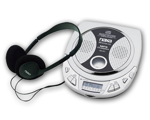 New NAXA NX-371 Portable Built In Speaker CD MP3 Player